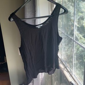 Black tank top